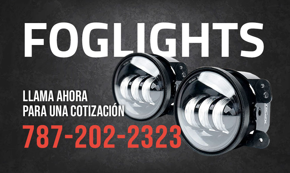Foglights parala mayoria de los autos. Llama al 787-202-2323 para una cotizacion.